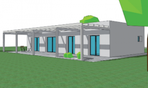 Illustration 3D du modèle de maison GAÏA-PROJECT.