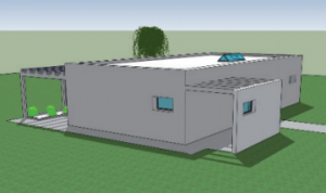 Illustration 3D du modèle de maison GAÏA-PROJECT.