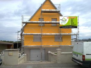 Photo de ravalement de façade.