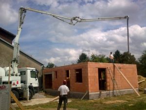 Photo de construction d'une maison où en vois la maçonnerie