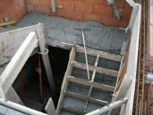 Photo de construction où en vois la maçonnerie