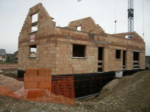 Photo de construction d'une maison où en vois la maçonnerie