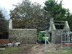 Photo de rénovation en cours.