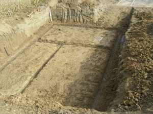 Photo de terrassement du sol.