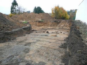 Photo de terrassement du sol.