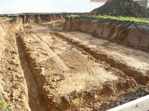 Photo de terrassement du sol.